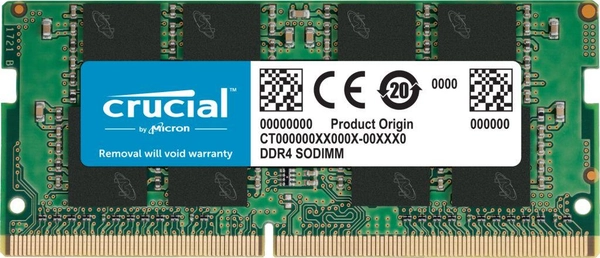 Memorie RAM për laptop Crucial SODIMM, DDR4, 16 GB, 3200 MHz, CL22 (CT16G4SFRA32A)