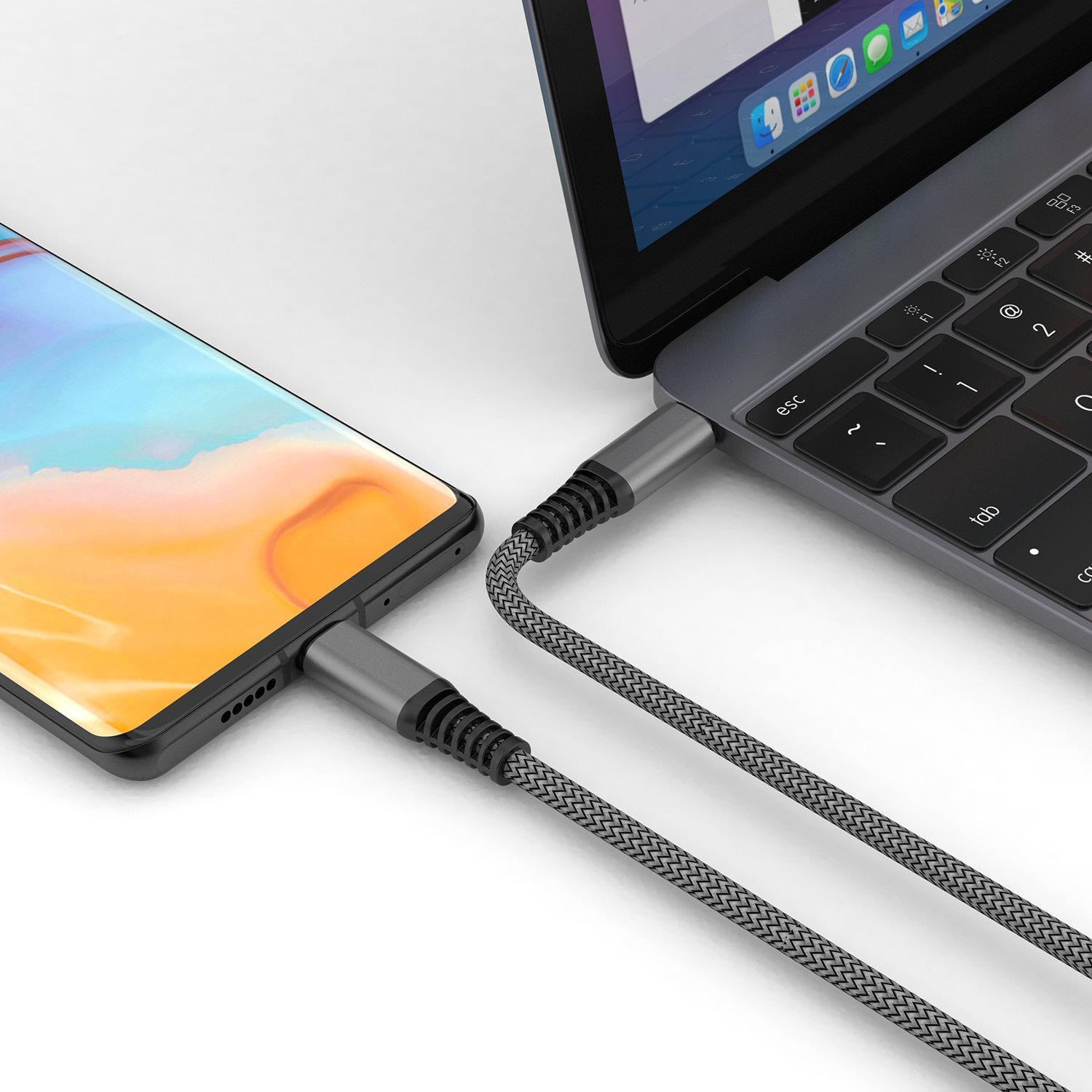Kabllo USB C 4smarts 456266, 1.5m, 480 Mbit/s, e zezë