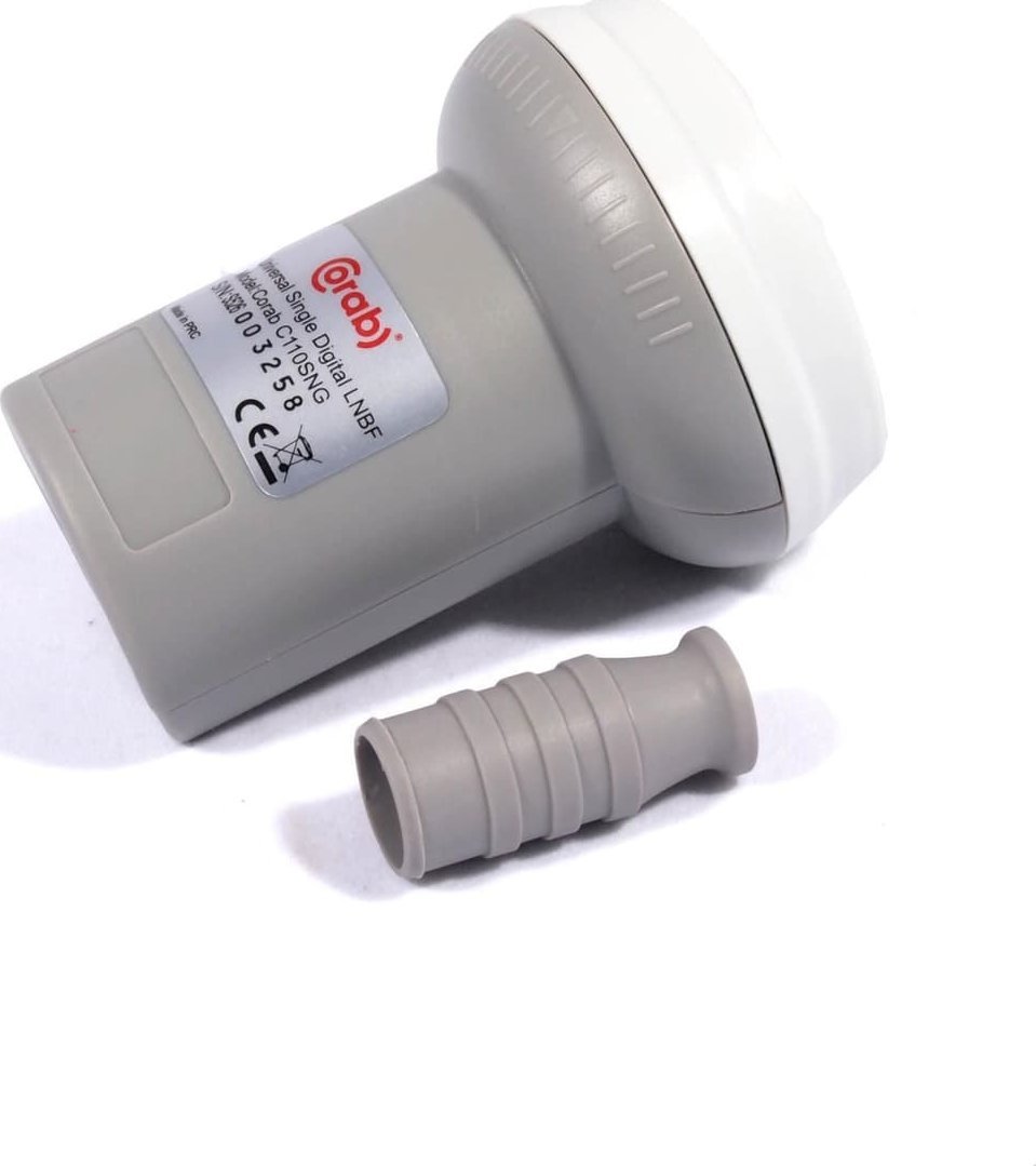 Konvertor satelitor CORAB C110SNG Single, LNB single, i bardhë