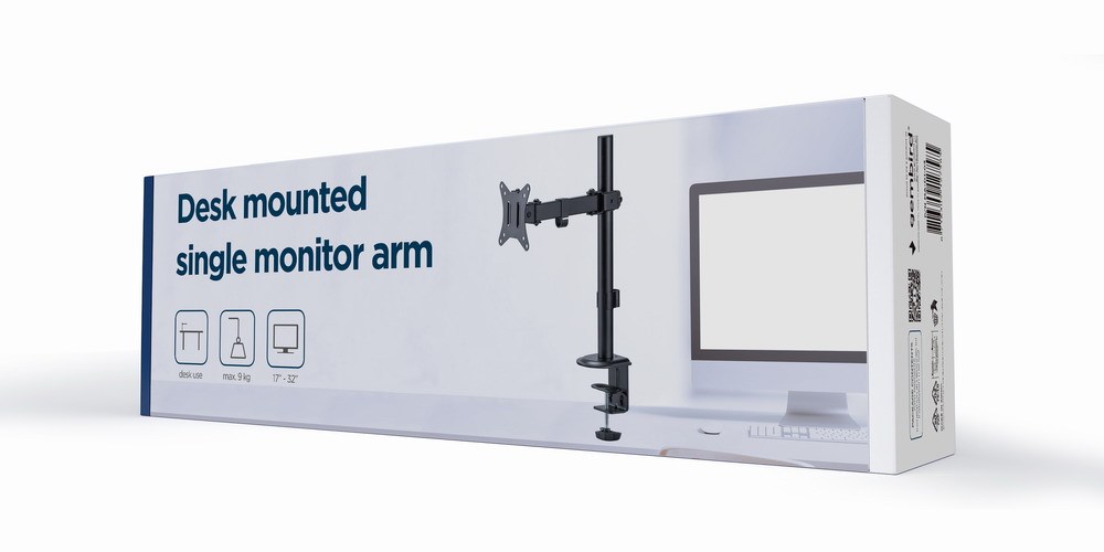 Mbajtës për monitor Gembird MA-D1-03, 17”-32”, i zi