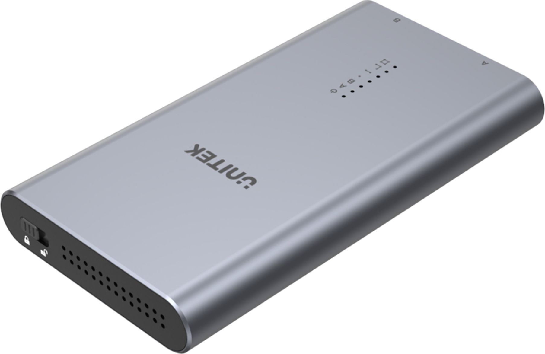 Kuti për SSD Unitek S1206A, USB C 3.2 Gen 2, M.2 PCIe NVMe, e hirtë