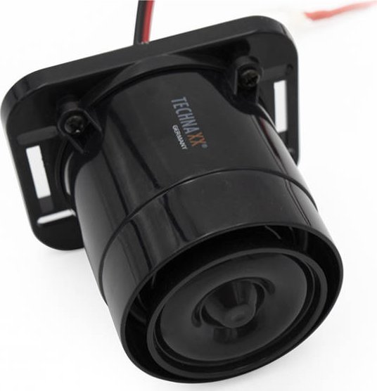 Alarm universal për vetura Technaxx TX-168, telekomandë, sirenë zanore, i zi