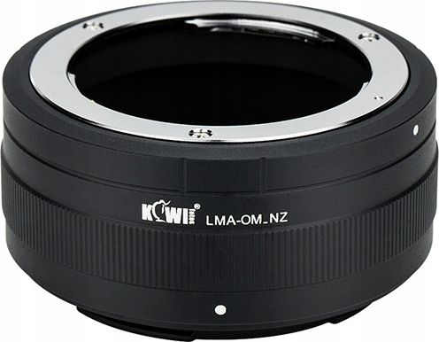 Përshtatës lentesh KiwiFotos Olympus OM për kamera Nikon Z, i zi