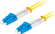 Kabllo fibër optike patchcord SM Lanberg LC UPC LC UPC, duplex, 10m, LSZH G657A1, e verdhë