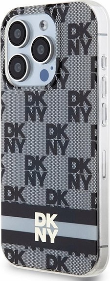Mbrojtëse telefoni DKNY DKHMP14LHCPTSK, për iPhone 14 Pro 6.1", hardcase MagSafe, e zezë me kuadrate