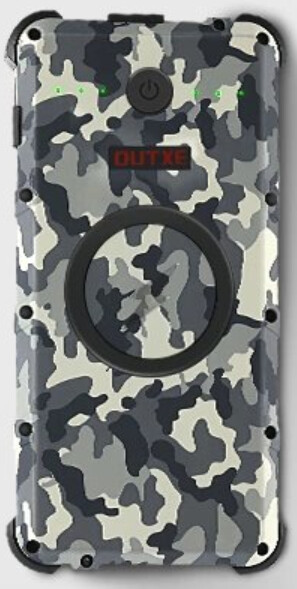 Powerbank Outxe IP67 соларен, 20000mAh Camo