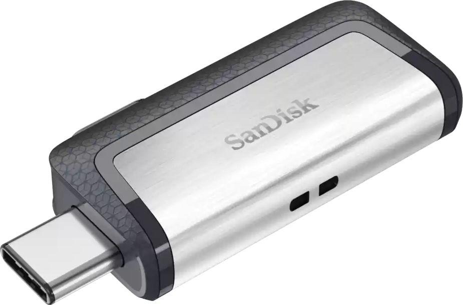 Disk SanDisk Ultra Dual Drive Pendrive, 64 GB, i hirtë