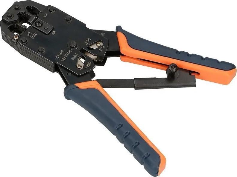 Mасичка за пресување Екстралинк 4P 6P 8P, механизам тресачка, сечач на кабли, црна