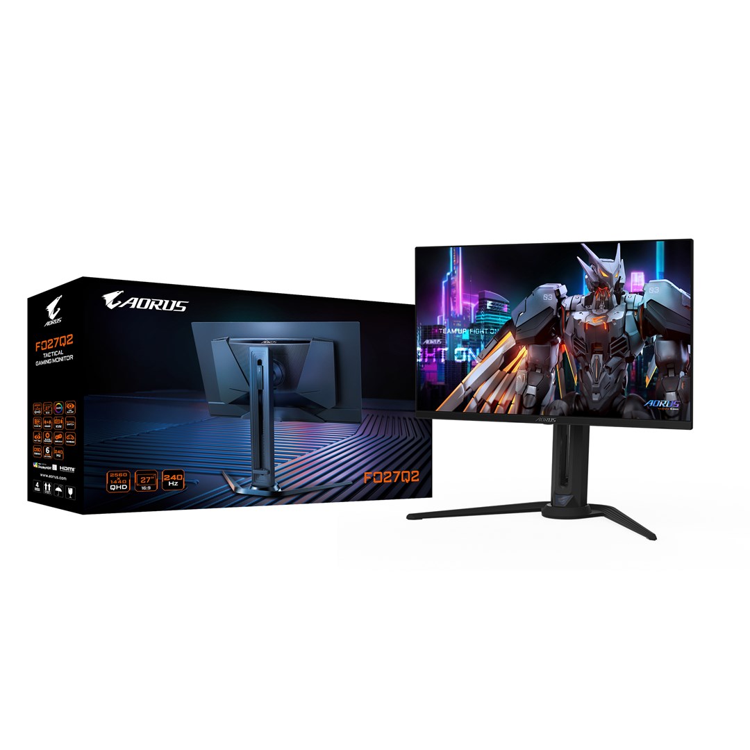 Монитор GIGABYTE AORUS FO27Q2, 27", QHD QD-OLED, црн
