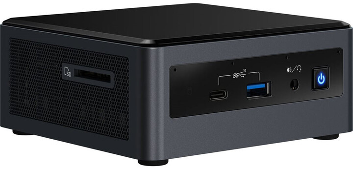 Mini kompjuter Intel NUC 10i3FNHFA, 4GB RAM, 1TB HDD, Core i3, Intel UHD, i hirtë