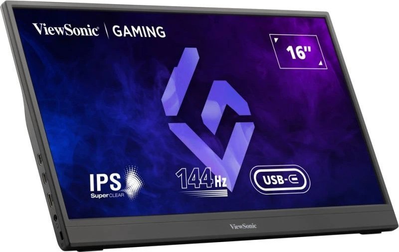 Пренослив монитор Viewsonic VX1654, 15.6", Full HD 144Hz, црн
