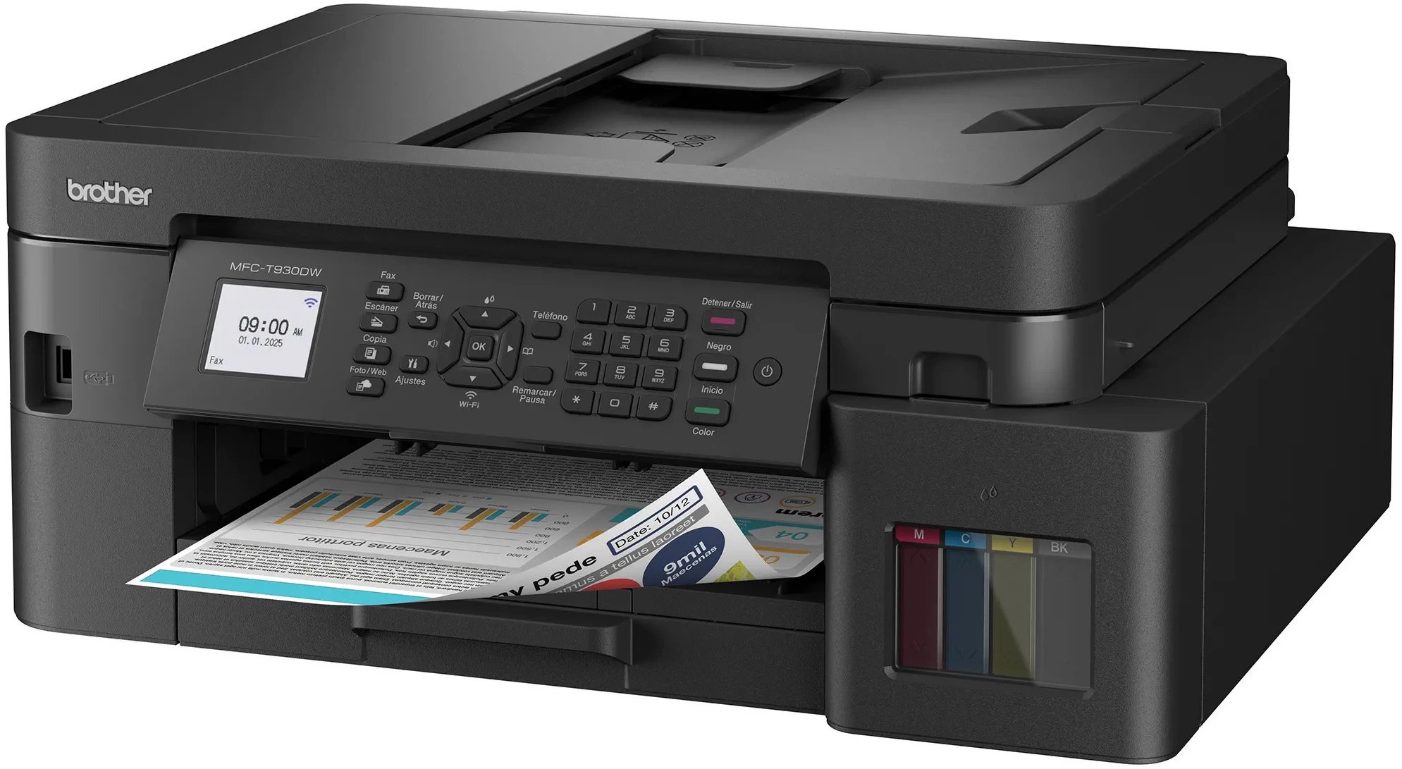 Printer multifunksional Brother MFC-T930DW, Inkjet, WiFi, ADF, i zi
