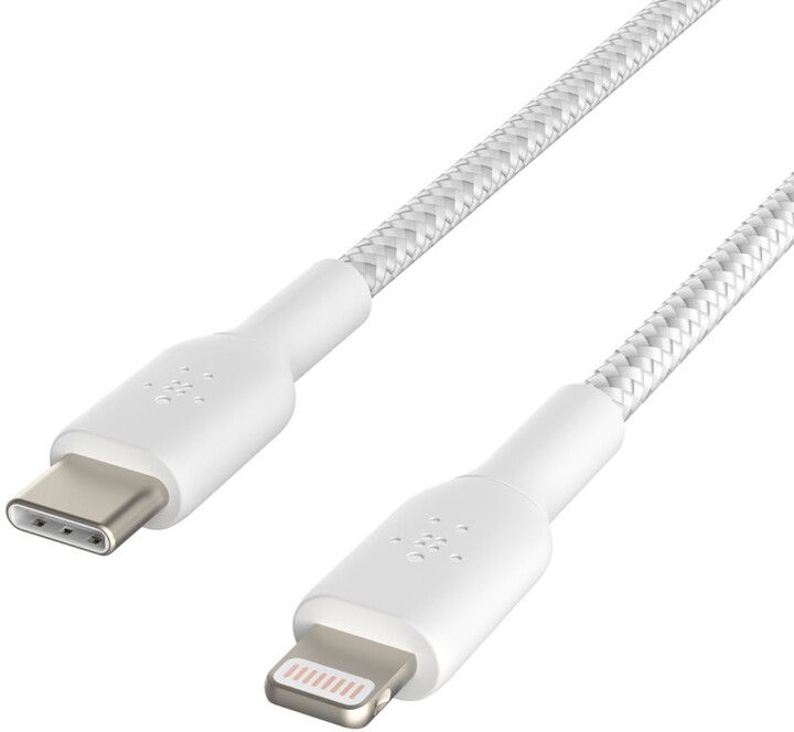 Kabllo Belkin USB-C - Rrufe, M / M, MFi, 1m, e bardhë