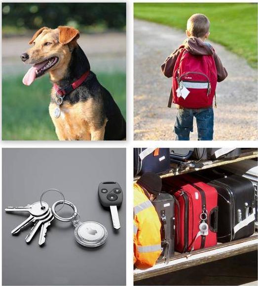 Mbajtëse silikoni Tech-Protect Icon për Apple AirTag, me karabinë, transparente