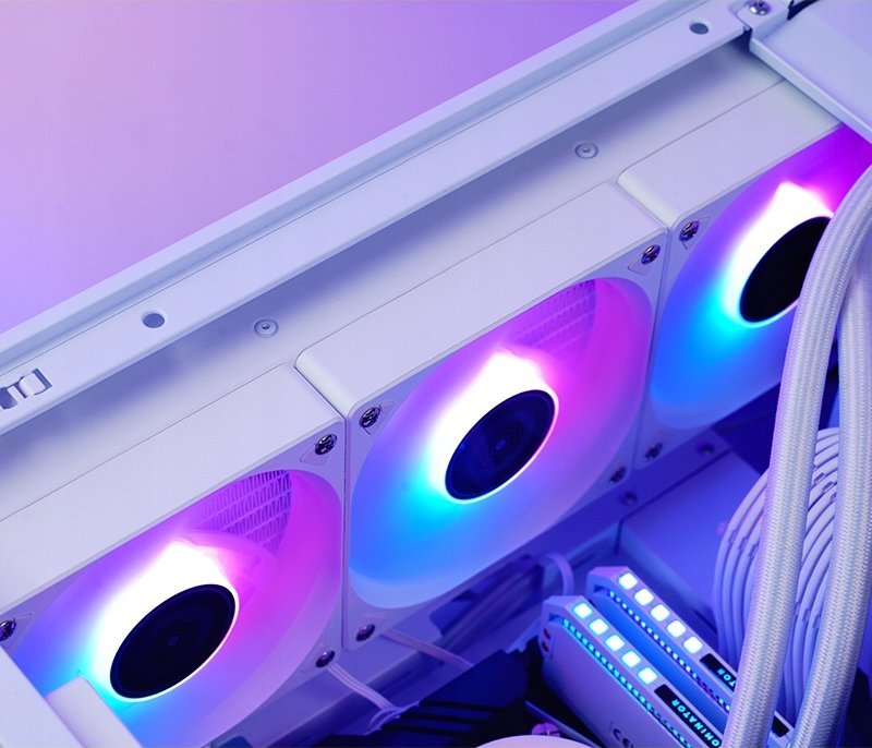 Ftohës uji CPU Jonsbo TG-240 AiO, 240mm, ARGB, i bardhë