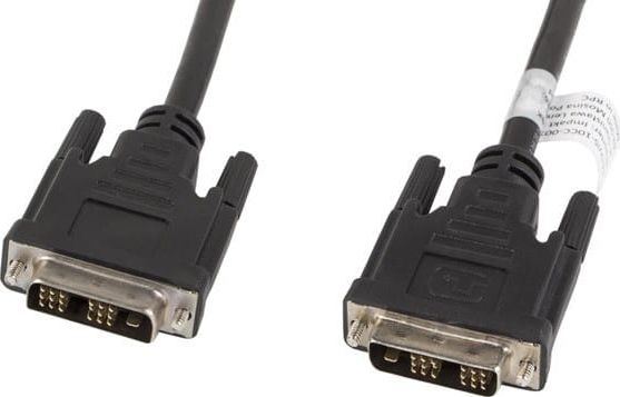 Kabllo DVI Lanberg CA-DVIS-10CC-0030-BK, DVI-D në DVI-D, 3m, i zi