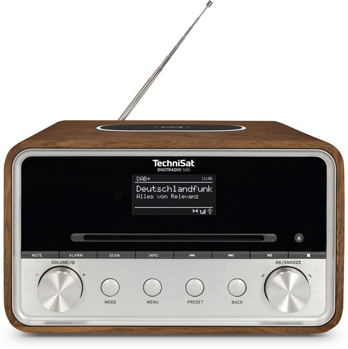 Radio TechniSat DigitRadio 586, e kaftë / argjendtë