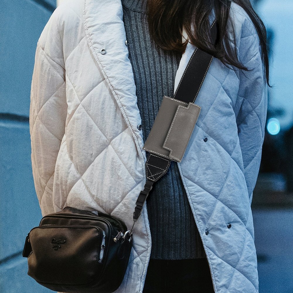 Set aksesorësh LoveInstant, rrip qafe dhe kuti fotosh për Fujifilm Instax Mini 12 11 9 8 40 99 Evo, i zi