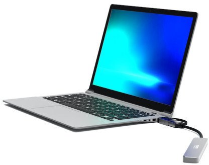 Hub USB Port Designs 900161, 4 porta USB 3.0, me adapter USB C, argjendtë