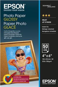 Letër fotografike Epson Glossy, 10x15 cm, 50 copë