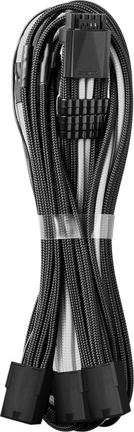 Kabllo zgjatëse PCIe CableMod Pro ModMesh 12VHPWR, 16-pin në 3x 8-pin, 45cm, bardh e zezë