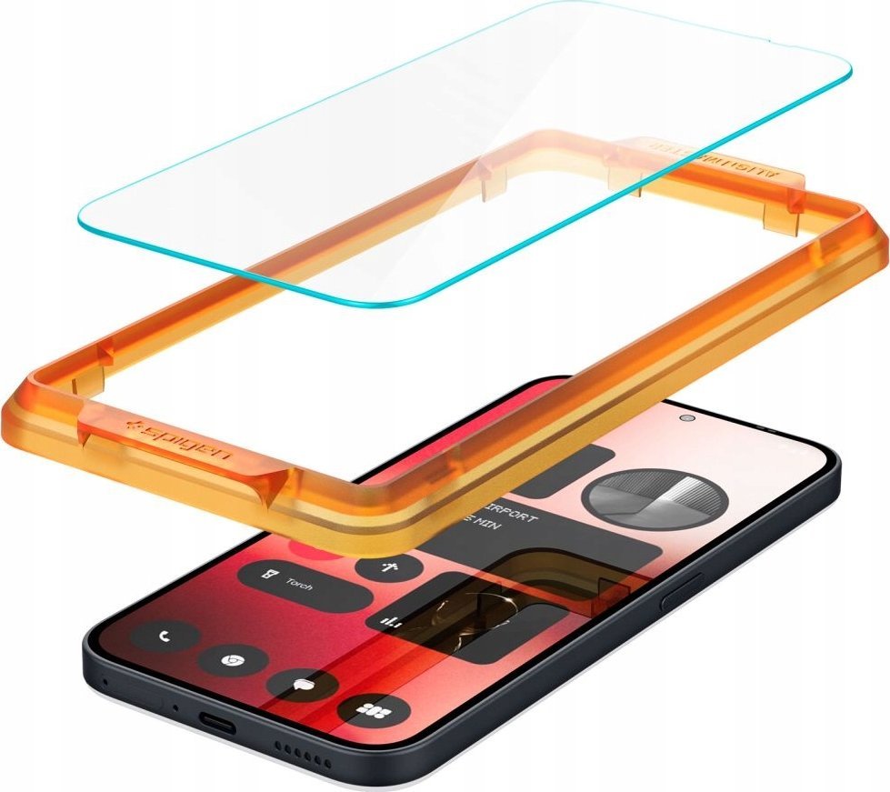 Xham mbrojtës Spigen AlignMaster Glas.TR për Nothing Phone 2a, 2 copë, transparent