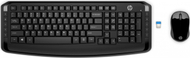 Set tastierë dhe maus HP 300, wireless, layout gjerman, i zi