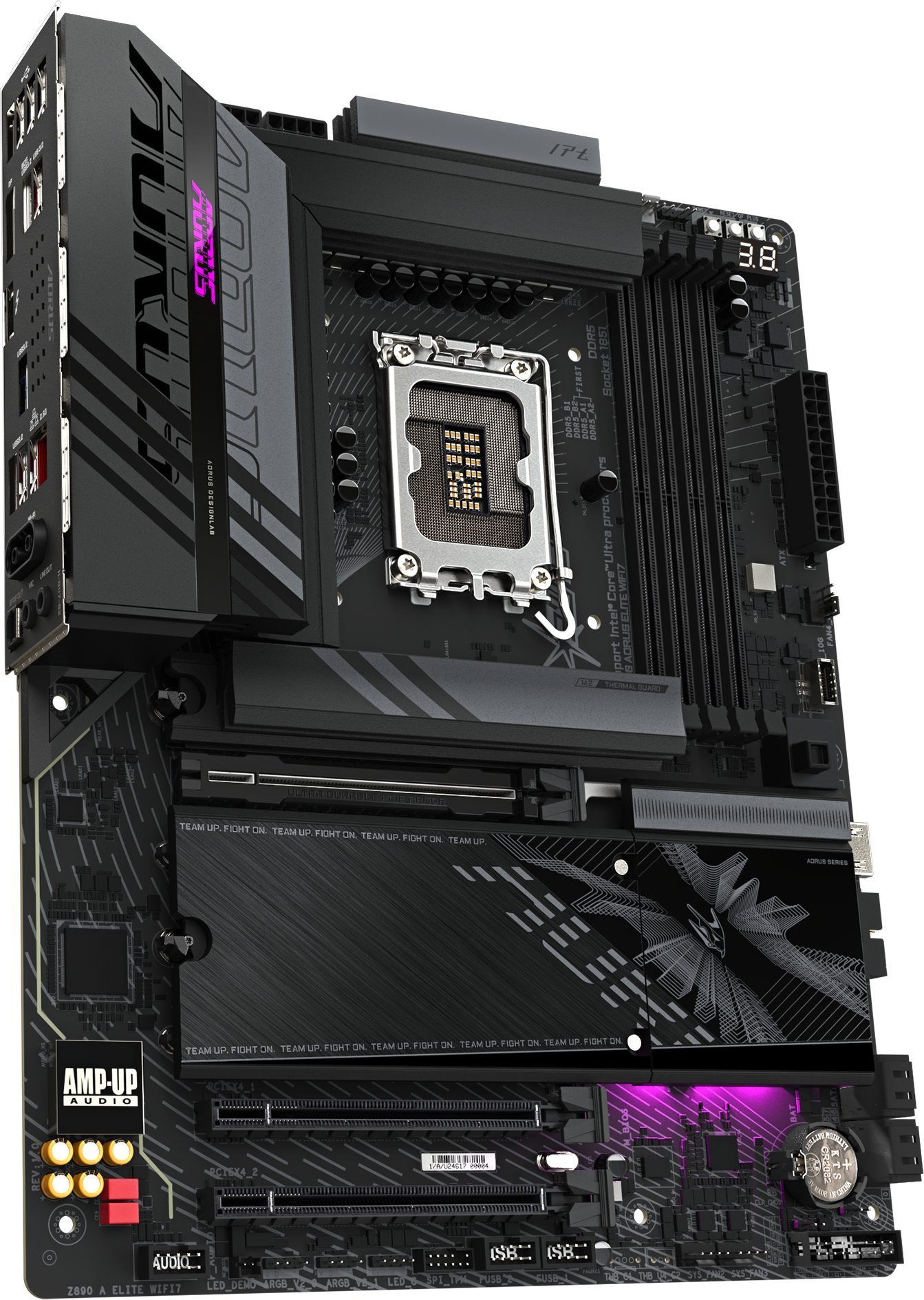 Pllakë amë Gigabyte Z890 Aorus Elite Wifi7, DDR5, PCIe 5.0, e zezë