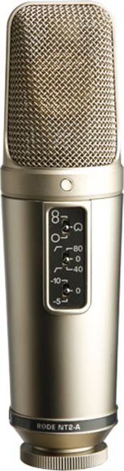 Mikrofon kondensator RODE NT2-A, diafragmë e madhe, multipattern, argjendtë