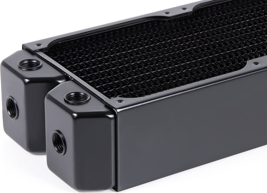 Radiator uji Alphacool NexXxoS UT60 Full Copper Dual Flow 360mm, për ftohje liquide PC, i zi