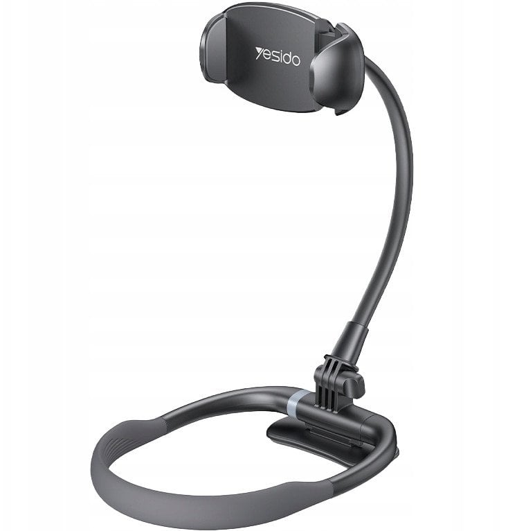 Mbajtëse universale telefoni Yesido C291, magnetike, për qafë dhe tavolinë, e zezë