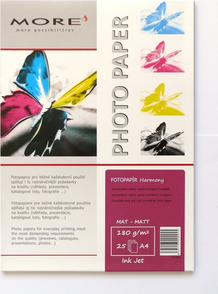 Letër fotografike Armor Photo Paper Harmony, A4, 180g, matte, 25 fletë