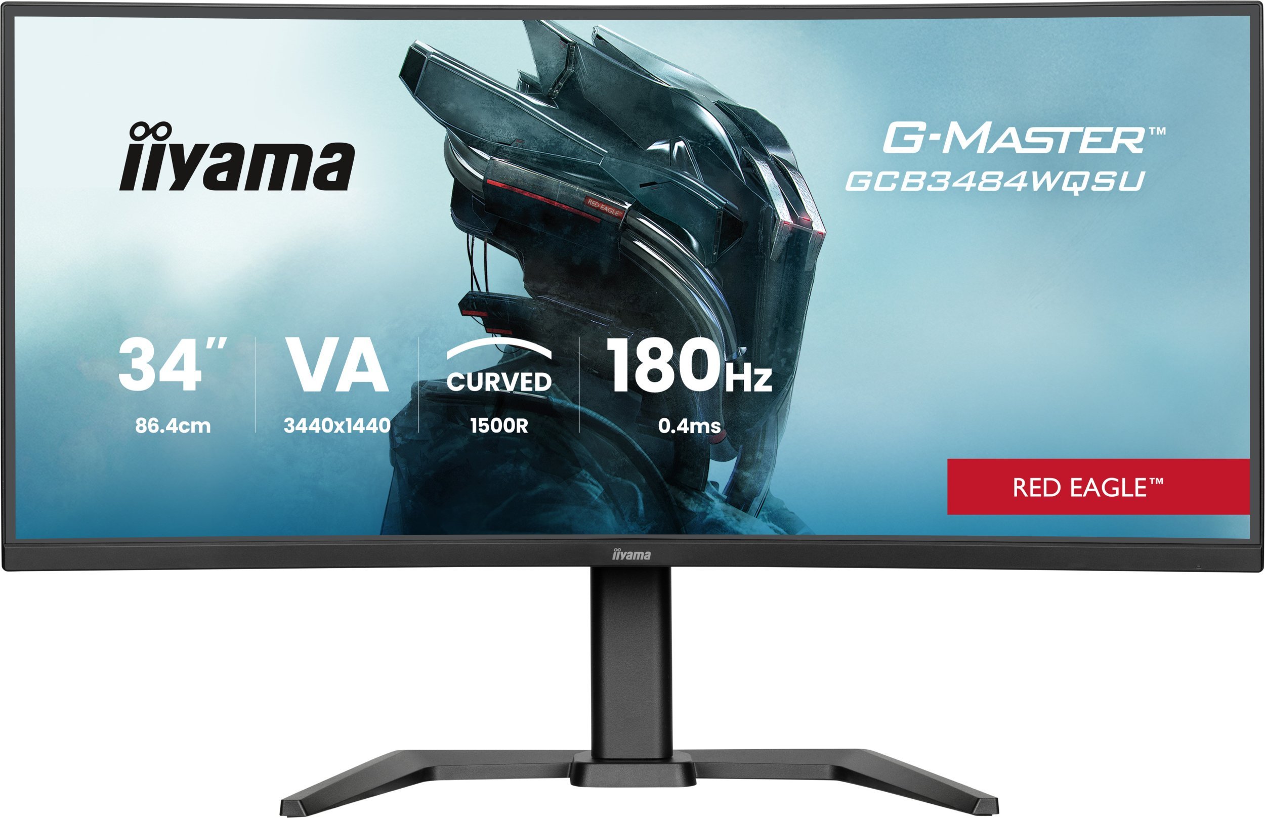 Monitor gaming Iiyama G-MASTER GCB3484WQSU-B1, 34", 3440x1440, i zi