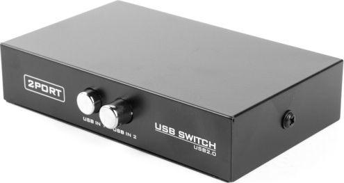 Прекинувач за податоци Gembird USB - Switch, 2: 1, рачно, USB