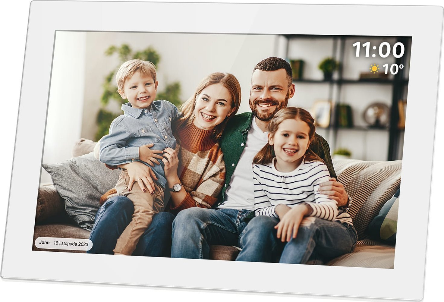 Kornizë dixhitale Kruger&amp;Matz FRAMEO, 10.1", Wi‑Fi, 16GB, e bardhë