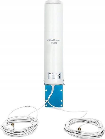 Antena 4G LTE Qoltec DUAL, 12dBi, omnidireksionale, e bardhë