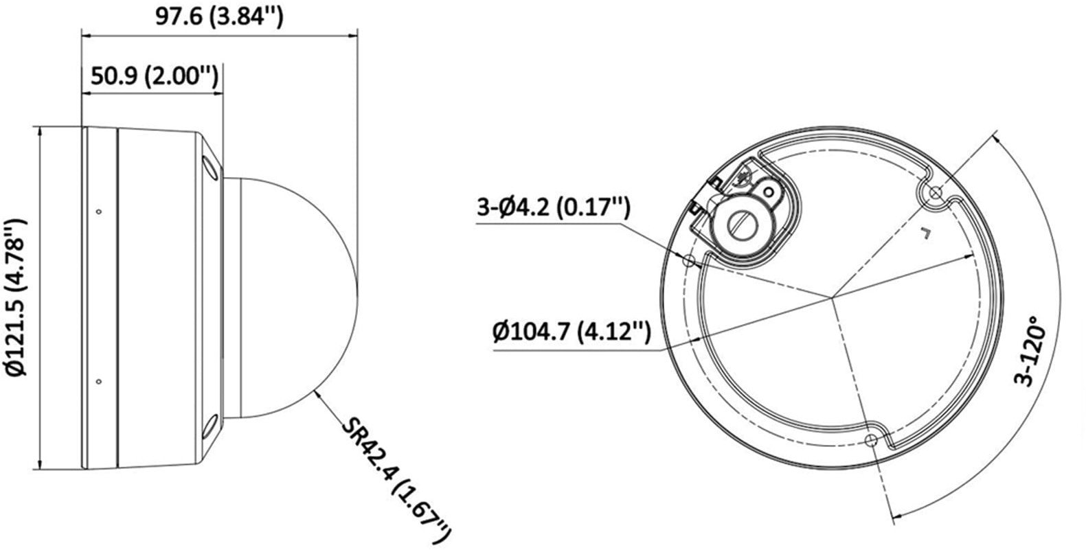 Kамера IP Hikvision DS-2CD2187G3-LIS2UY, 4K UHD, леќа 4mm, бела