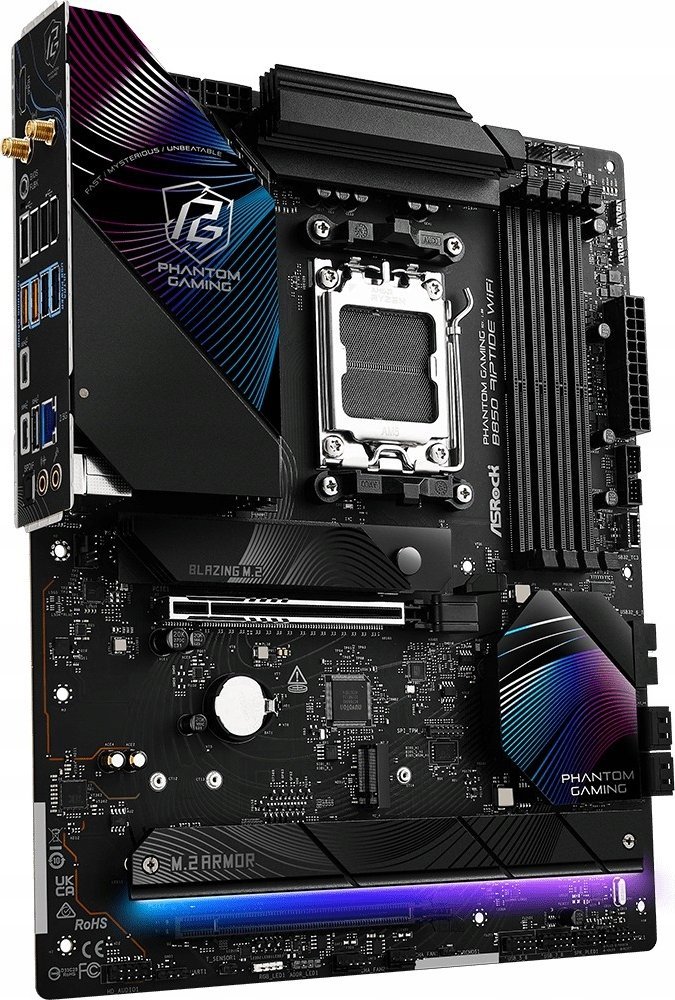 Pllakë amë ASRock B850 RIPTIDE WIFI, AMD AM5, ATX, e zezë