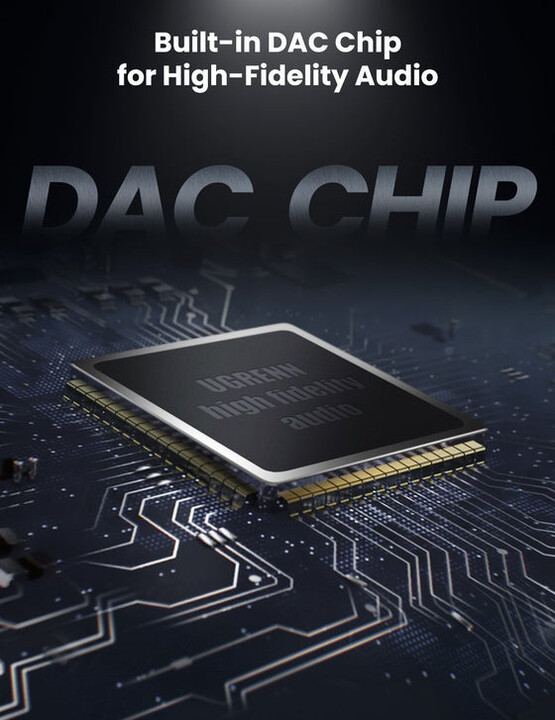 UGREEN USB-C адаптер за слушалки - приклучок + напојување