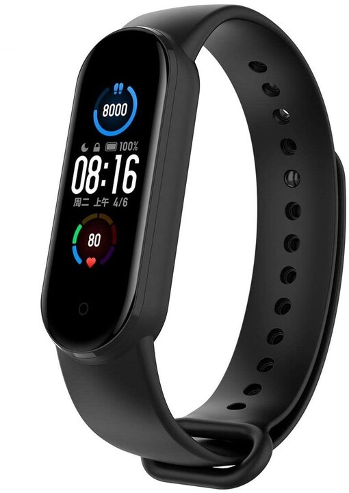 Tactical  силиконски ремен 661 за Xiaomi Mi Band 5, црн