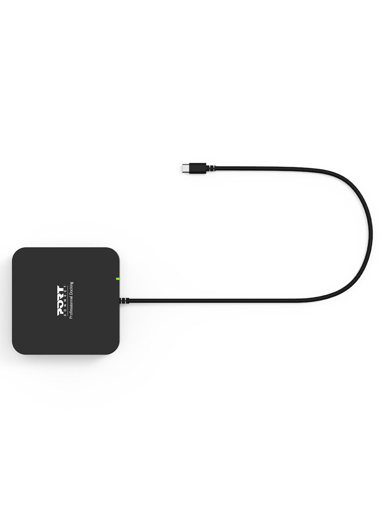Stacion docking Port Designs, USB-C, 2x4K DisplayPort, 85W, i zi