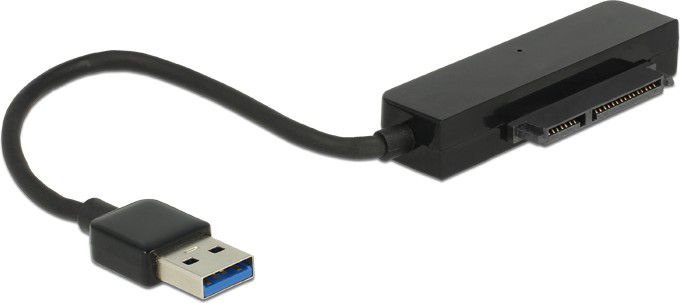 Kuti eksterne për disk 2.5" Delock 62742, USB 3.0, SATA 6 Gb/s, e zezë