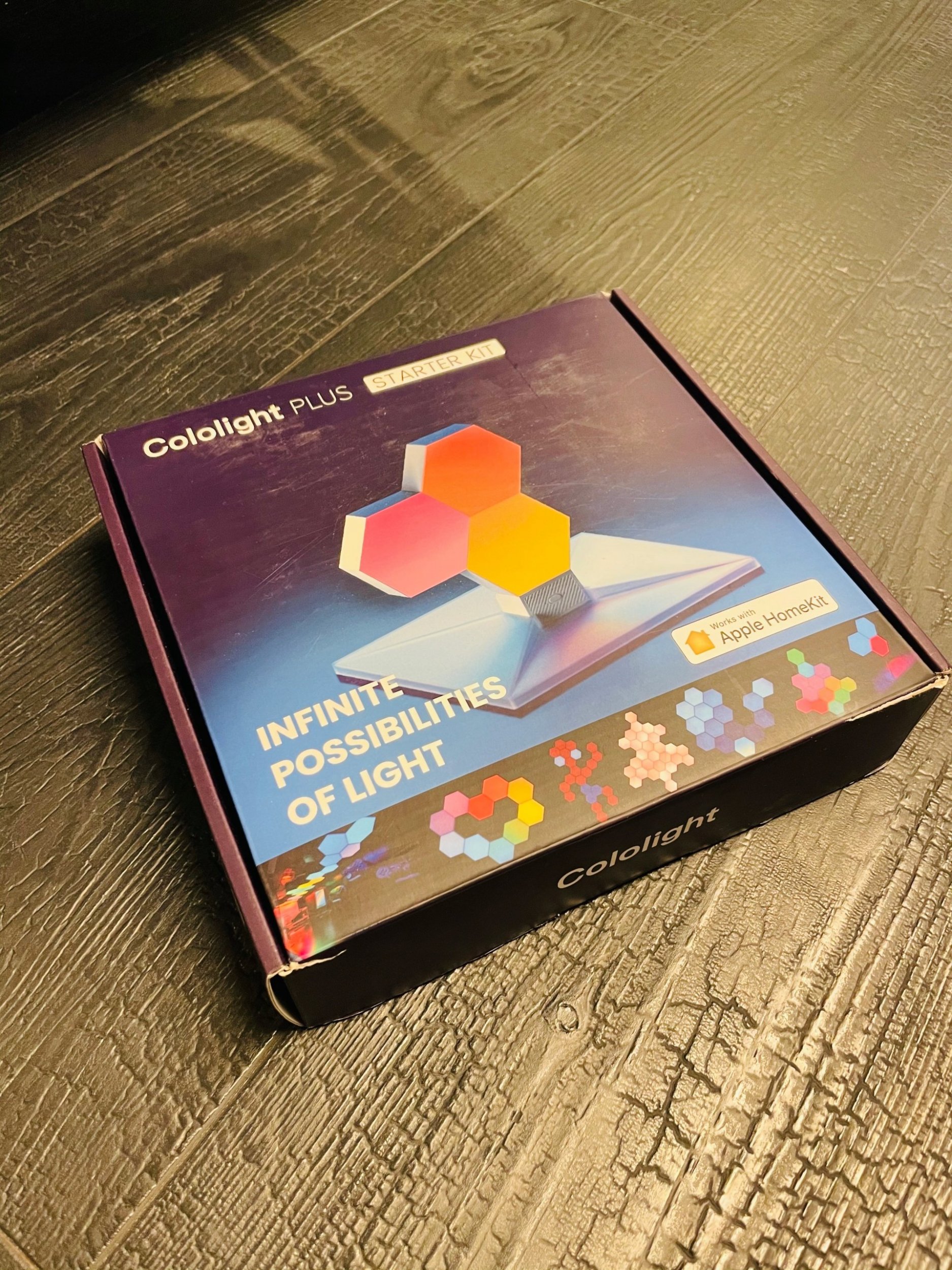 Drita dekorative LED Cololight Plus Starter Kit, 3 module, WiFi, shumëngjyrëshe