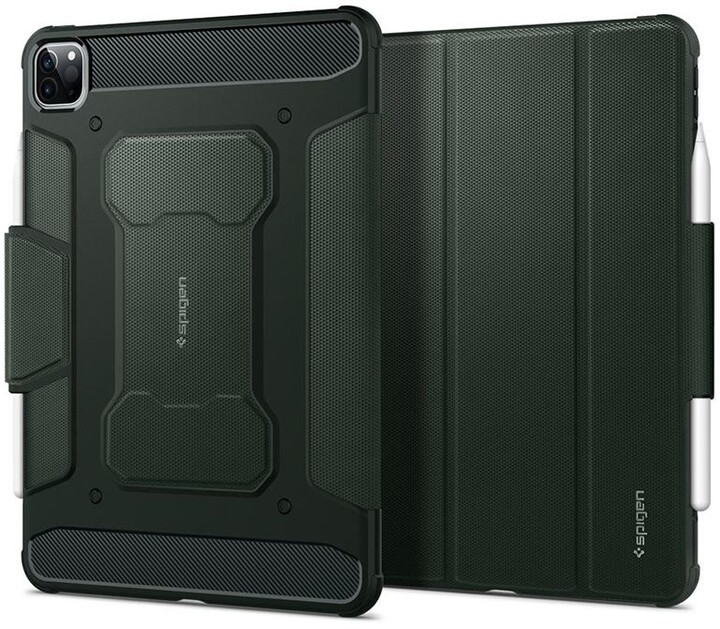 Mbrojtëse Spigen Rugged Armor për iPad Pro 11" (2018/2020), e gjelbër