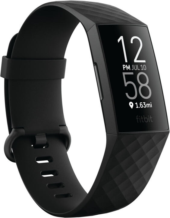 Matës aktiviteti Fitbit Charge 4, NFC, GIFT PACK, i zi