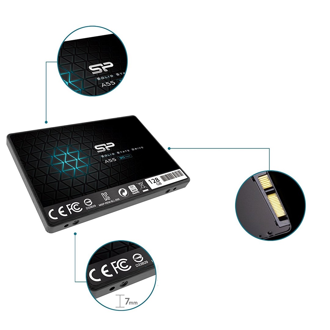 Disk SSD Silicon Power Ace A55, 128GB, 2.5", SATA III