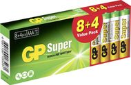 Bateri alkaline GP Super AAA R03, paketim 12 copë
