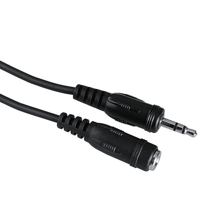 HAMA AUDIO CABLE, 3.5 MM JACK PLUG/SOCKET, STEREO, 2.5M