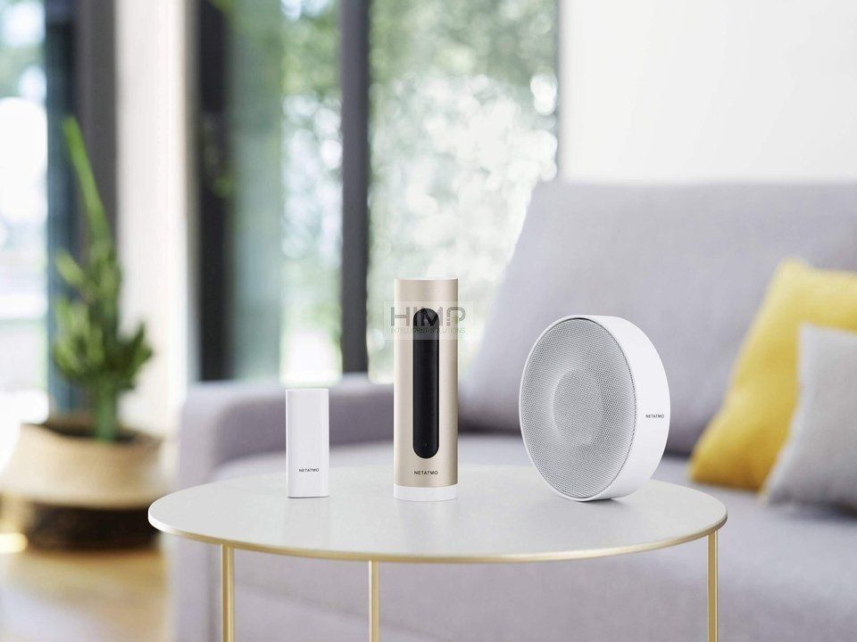 Sistem alarmi smart Netatmo, me kamerë, me sirenë 110dB, i bardhë