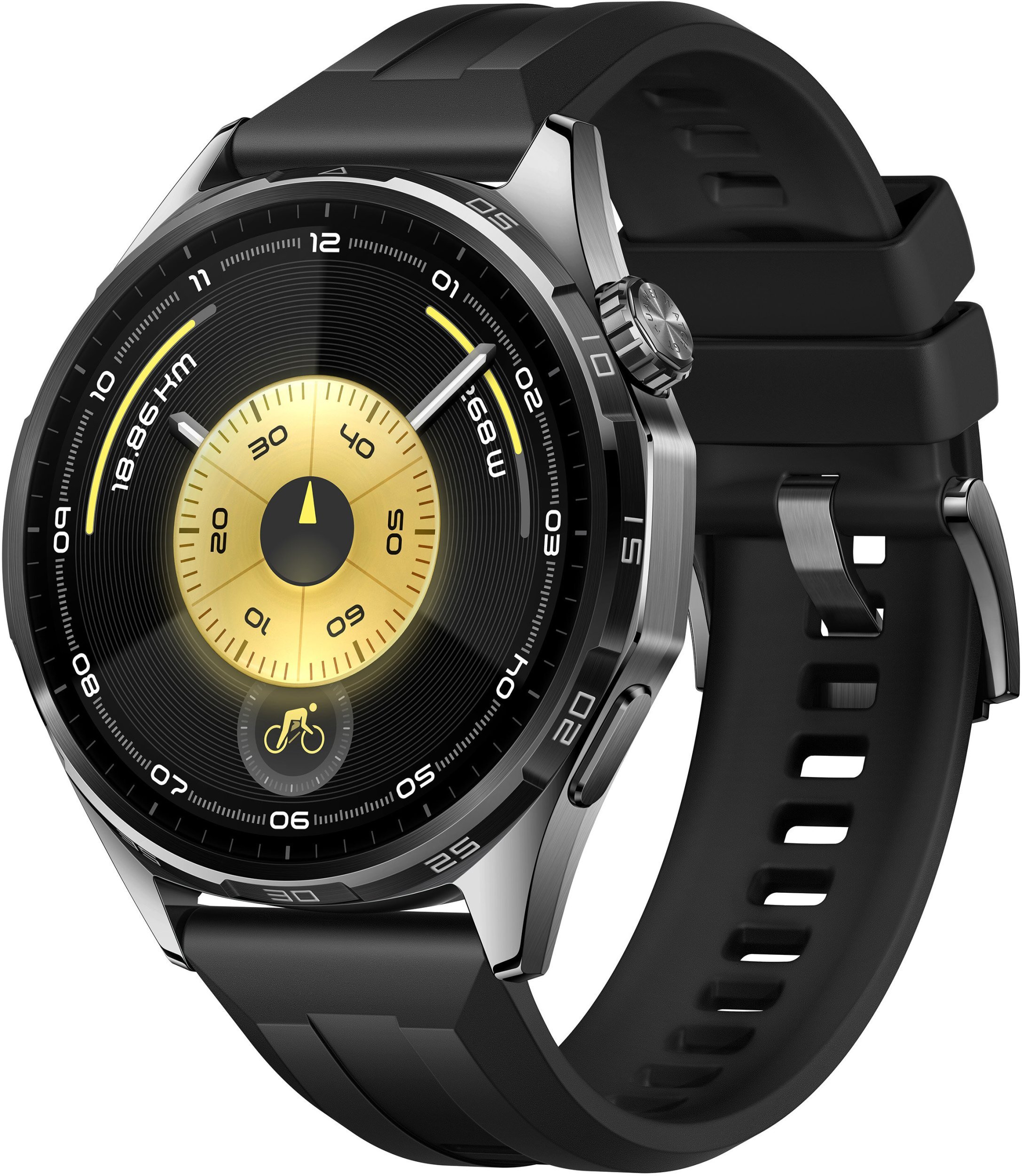 Ora e mençur Huawei Watch GT6, 46mm, ekran 1.47" AMOLED, GPS, e zezë